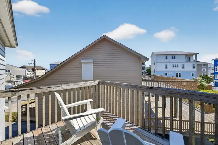 Rocking chairs on the sunny deck